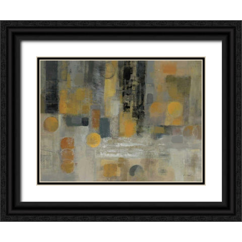 Raindrops on the Street Black Ornate Wood Framed Art Print with Double Matting by Vassileva, Silvia