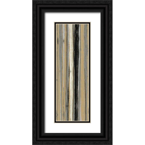 Rainy Streets Neutral Panel I Black Ornate Wood Framed Art Print with Double Matting by Wild Apple Portfolio