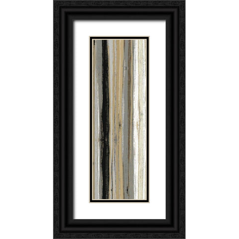 Rainy Streets Neutral Panel II Black Ornate Wood Framed Art Print with Double Matting by Wild Apple Portfolio