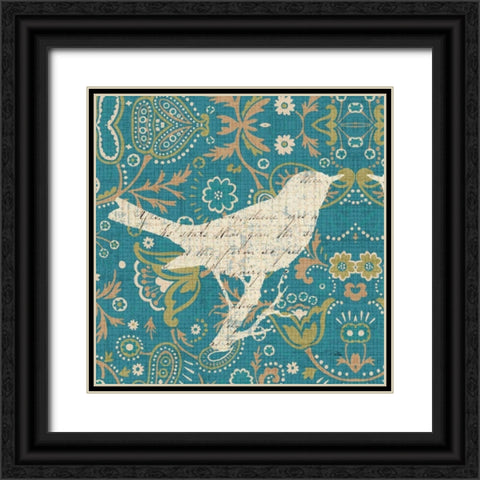 Bohemian Nature Square II Black Ornate Wood Framed Art Print with Double Matting by ERR, Pela