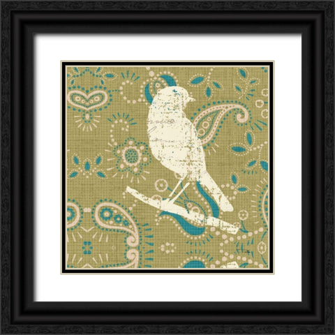 Bohemian Nature Square III Black Ornate Wood Framed Art Print with Double Matting by ERR, Pela