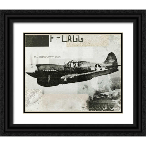 Wings Collage II Black Ornate Wood Framed Art Print with Double Matting by Wild Apple Portfolio