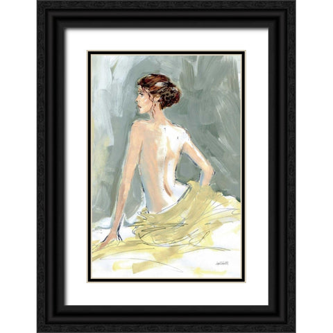 Nude II Black Ornate Wood Framed Art Print with Double Matting by Tavoletti, Anne