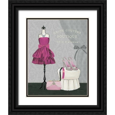 Dress Fitting Boutique II Black Ornate Wood Framed Art Print with Double Matting by Fabiano, Marco