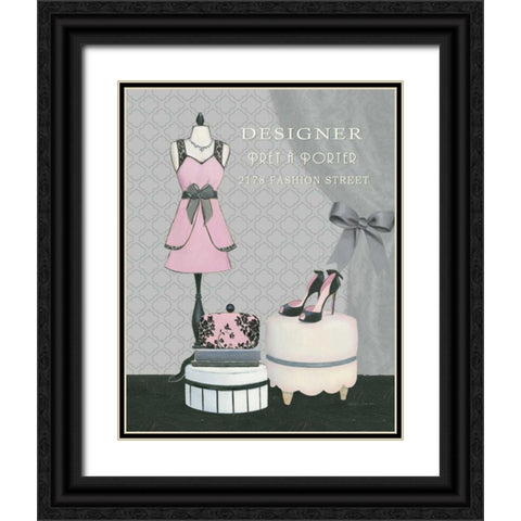 Dress Fitting Boutique IV Black Ornate Wood Framed Art Print with Double Matting by Fabiano, Marco