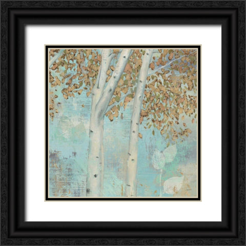 Golden Forest II Black Ornate Wood Framed Art Print with Double Matting by Wiens, James
