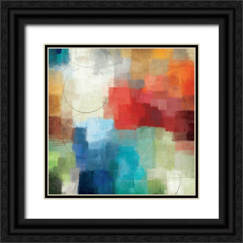 Seasons Black Ornate Wood Framed Art Print with Double Matting by Mullan, Michael