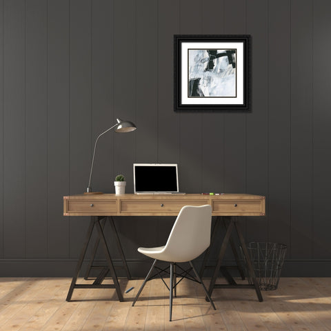 Whats Happening V Black Ornate Wood Framed Art Print with Double Matting by Davies, Jane
