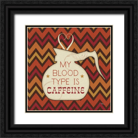 Caffeine I Black Ornate Wood Framed Art Print with Double Matting by Pela Studio