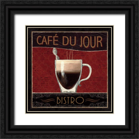 Coffee Shop III Black Ornate Wood Framed Art Print with Double Matting by Fabiano, Marco