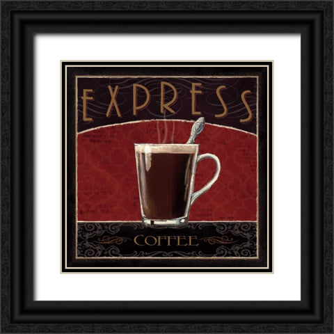 Coffee Shop IV Black Ornate Wood Framed Art Print with Double Matting by Fabiano, Marco