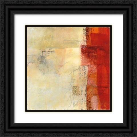 Warmth I Black Ornate Wood Framed Art Print with Double Matting by Davies, Jane