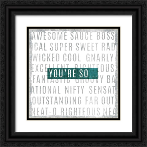 Youre So Black Ornate Wood Framed Art Print with Double Matting by Mullan, Michael