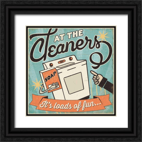 The Cleaners II Black Ornate Wood Framed Art Print with Double Matting by Pela Studio