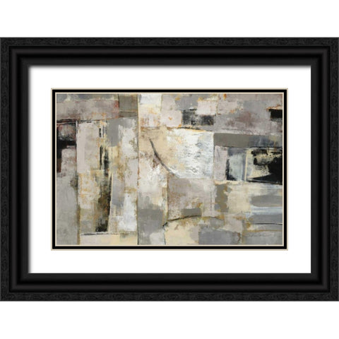 Walking Down the Street Black Ornate Wood Framed Art Print with Double Matting by Vassileva, Silvia