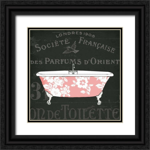 Chalkboard Bath II Black Ornate Wood Framed Art Print with Double Matting by Schlabach, Sue