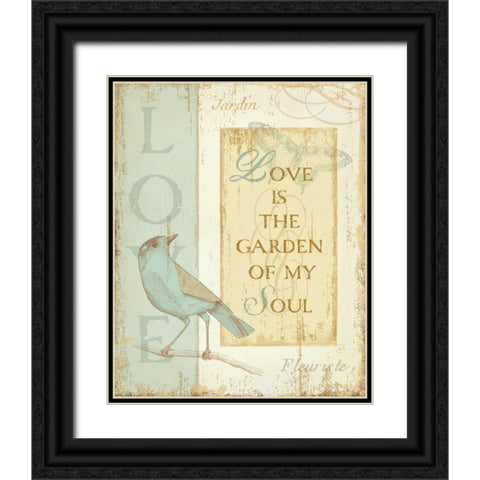 Secret Garden I Black Ornate Wood Framed Art Print with Double Matting by Brissonnet, Daphne