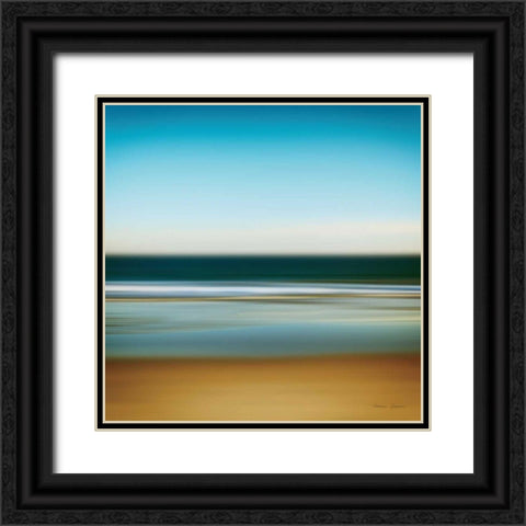 Sea Stripes I Black Ornate Wood Framed Art Print with Double Matting by Gendreau, Katherine