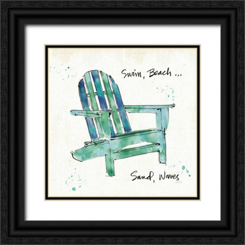 Beach Divas X Black Ornate Wood Framed Art Print with Double Matting by Tavoletti, Anne