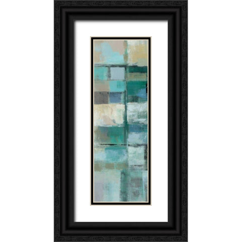 Island Hues Panel II Black Ornate Wood Framed Art Print with Double Matting by Vassileva, Silvia