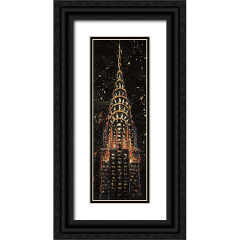 Cities at Night II Black Ornate Wood Framed Art Print with Double Matting by Wellington Studio