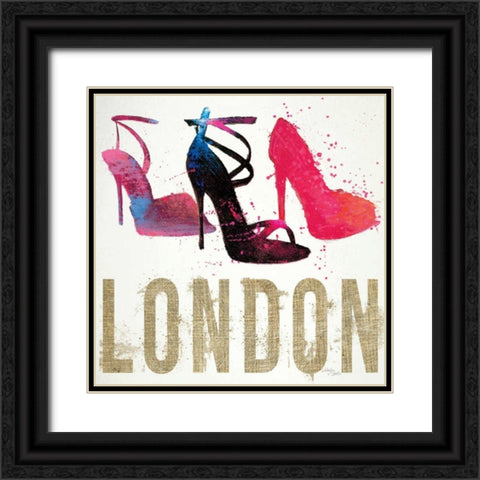 Moda Splash I Light Black Ornate Wood Framed Art Print with Double Matting by Wellington Studio