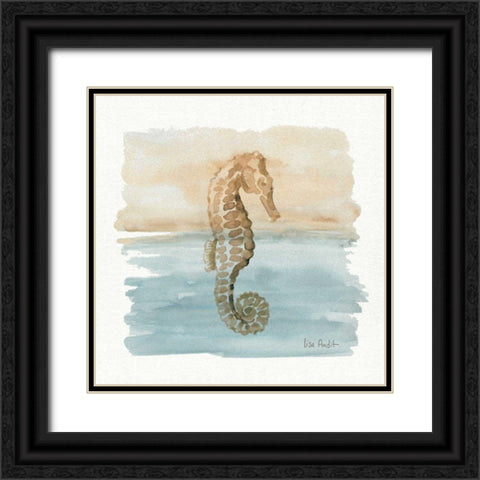 Sand and Sea III Black Ornate Wood Framed Art Print with Double Matting by Audit, Lisa