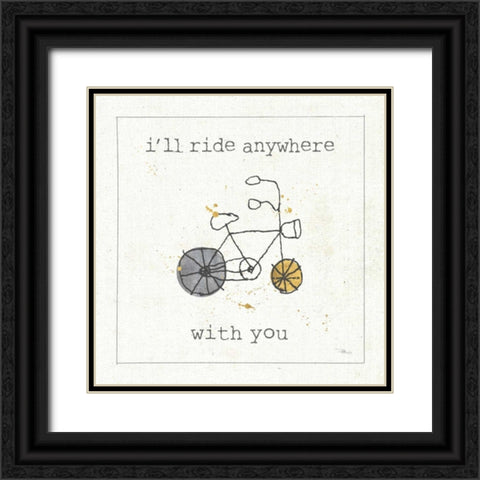 Love Notes II Black Ornate Wood Framed Art Print with Double Matting by Pela Studio
