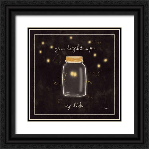 Firefly Glow I Black Ornate Wood Framed Art Print with Double Matting by Pela Studio