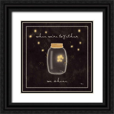 Firefly Glow II Black Ornate Wood Framed Art Print with Double Matting by Pela Studio