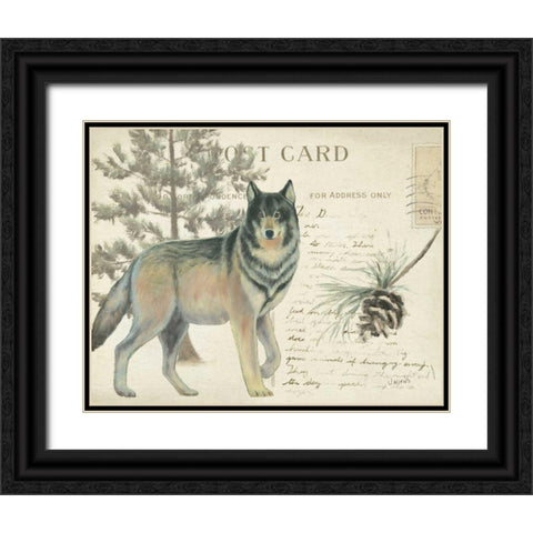 Northern Wild I Black Ornate Wood Framed Art Print with Double Matting by Wiens, James