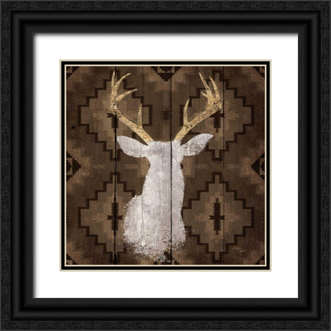 Precious Antlers I Black Ornate Wood Framed Art Print with Double Matting by Wellington Studio