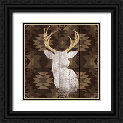 Precious Antlers II Black Ornate Wood Framed Art Print with Double Matting by Wellington Studio