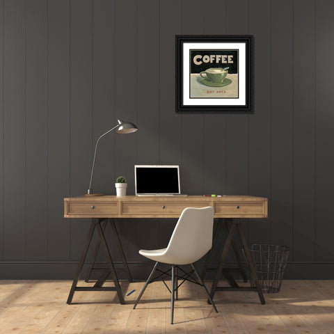 Coffee Spot III Black Ornate Wood Framed Art Print with Double Matting by Wiens, James