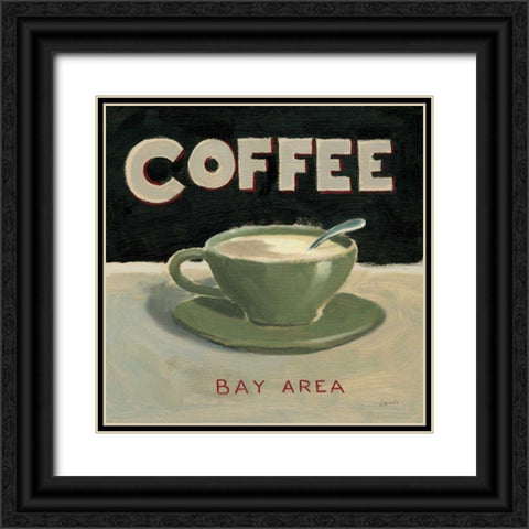 Coffee Spot III Black Ornate Wood Framed Art Print with Double Matting by Wiens, James