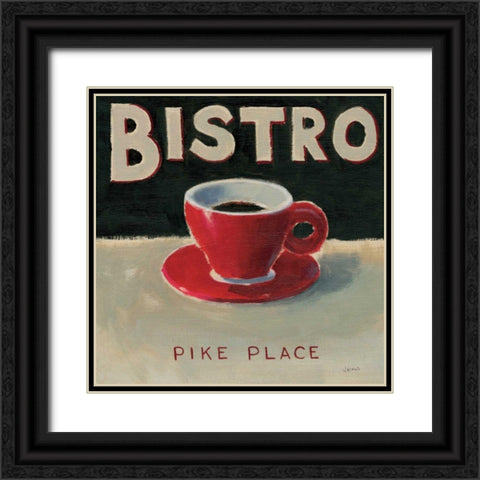 Coffee Spot IV Black Ornate Wood Framed Art Print with Double Matting by Wiens, James