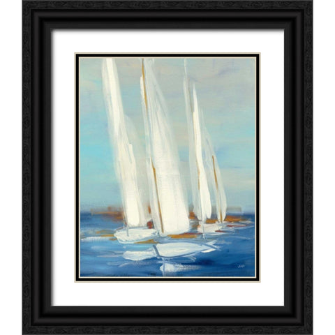 Summer Regatta II Black Ornate Wood Framed Art Print with Double Matting by Purinton, Julia