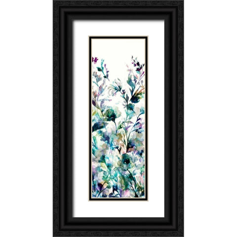 Transparent Garden II - Panel I Black Ornate Wood Framed Art Print with Double Matting by Wild Apple Portfolio