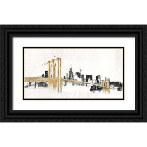 Skyline Crossing  Black Ornate Wood Framed Art Print with Double Matting by Tillmon, Avery