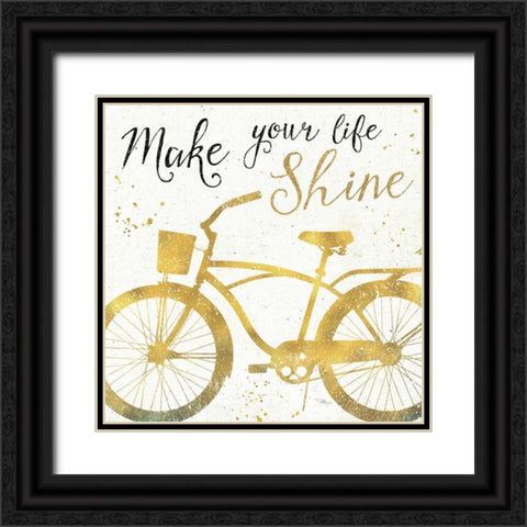 Golden Ride II Black Ornate Wood Framed Art Print with Double Matting by Pela Studio