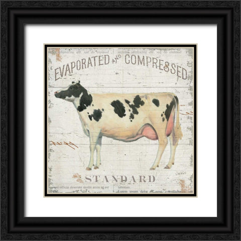 On the Farm II Black Ornate Wood Framed Art Print with Double Matting by Wiens James