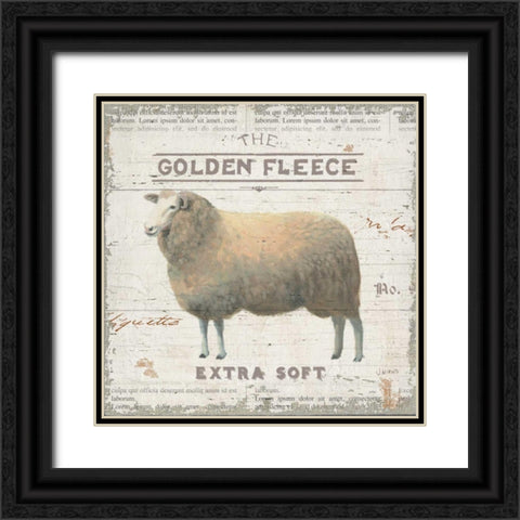 On the Farm IV Black Ornate Wood Framed Art Print with Double Matting by Wiens James