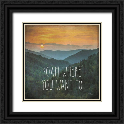 Wander I Black Ornate Wood Framed Art Print with Double Matting by Pela Studio