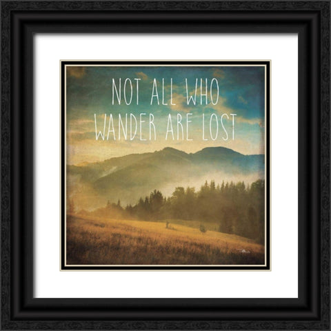 Wander II Black Ornate Wood Framed Art Print with Double Matting by Pela Studio