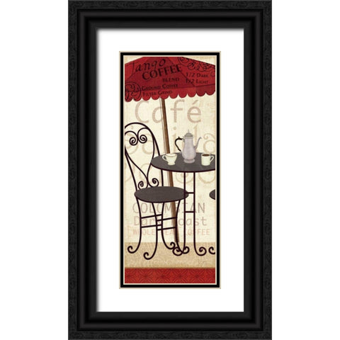 Tango Coffee I Black Ornate Wood Framed Art Print with Double Matting by Charron, Veronique