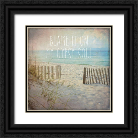 My Gypsy Soul I Black Ornate Wood Framed Art Print with Double Matting by Pela Studio