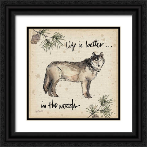 Lodge Life III Black Ornate Wood Framed Art Print with Double Matting by Tavoletti, Anne