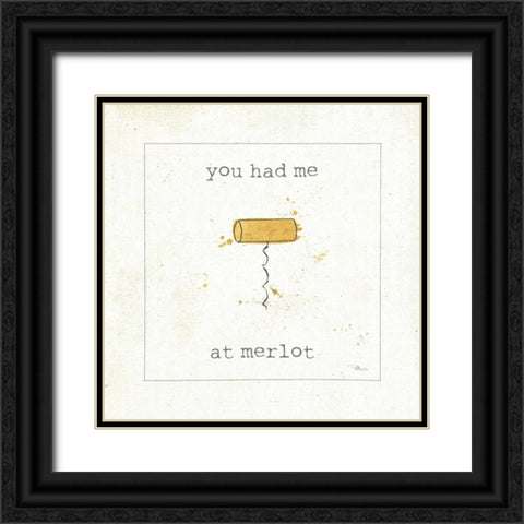 Flavor Notes III Black Ornate Wood Framed Art Print with Double Matting by Pela Studio