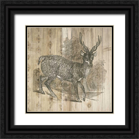 Natural History Lodge III Black Ornate Wood Framed Art Print with Double Matting by DeNeige, Elyse