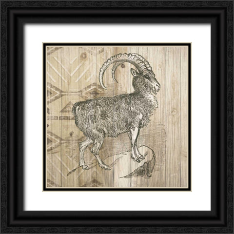 Natural History Lodge VII Black Ornate Wood Framed Art Print with Double Matting by Wild Apple Portfolio